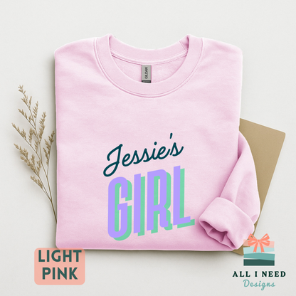 Jessie's Girl Retro Lyric Shirt, 80s Pastel Concert Tee, Sweatshirt, Hoodie