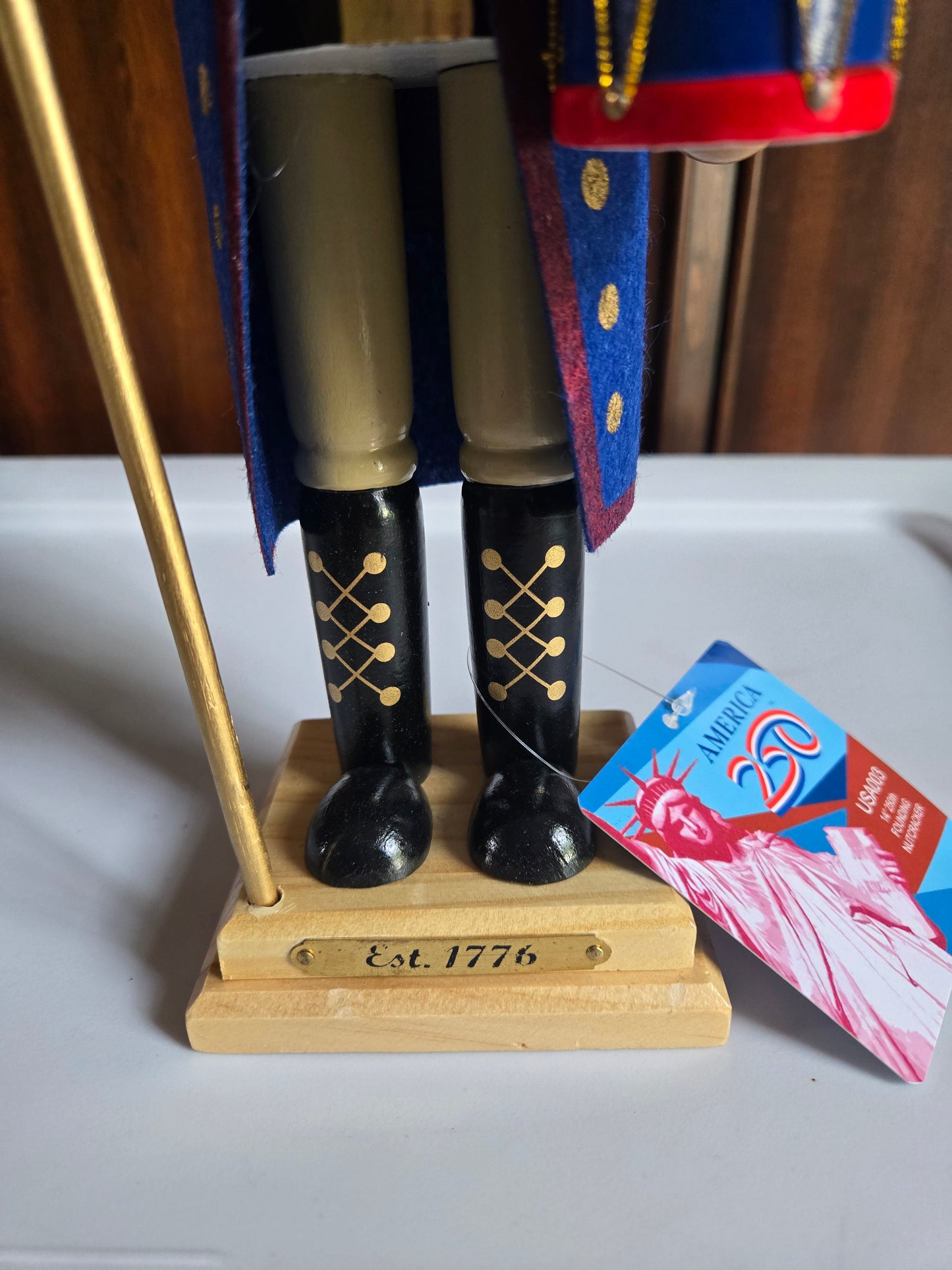 14 Inch Independence Drummer Nutcracker, Revolutionary War Style, USA 250th Anniversary Collectible