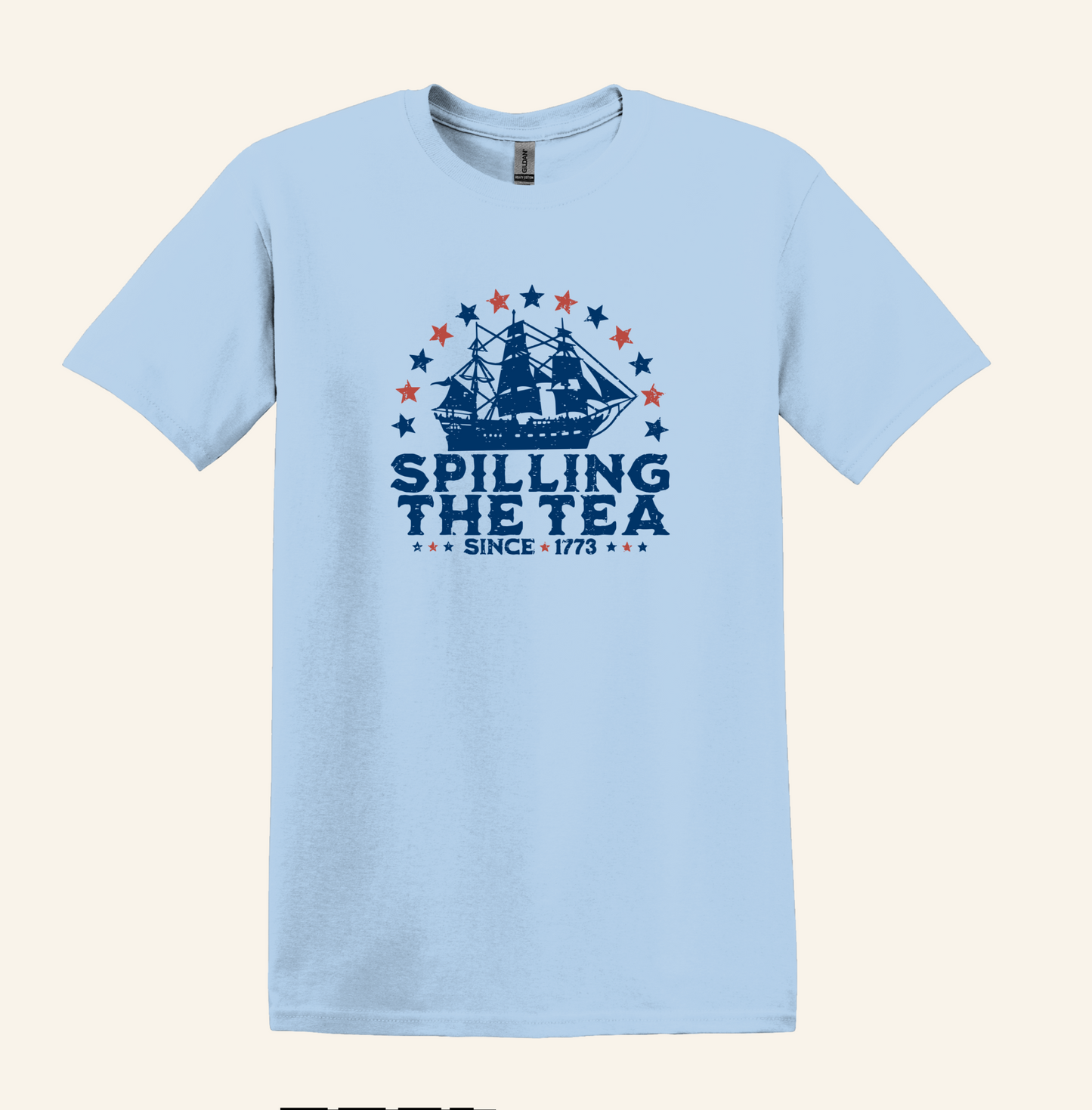 Spilling The Tea Since 1773 Shirt, Vintage Ship July 4th Tee, Unisex Patriotic Top