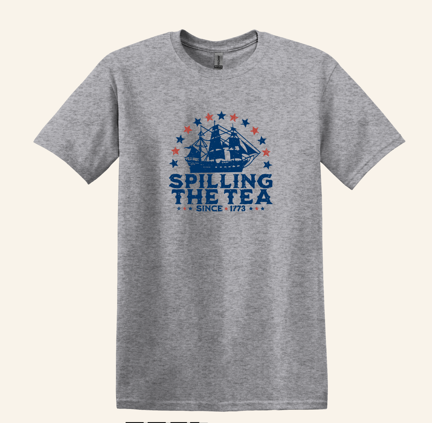 Spilling The Tea Since 1773 Shirt, Vintage Ship July 4th Tee, Unisex Patriotic Top