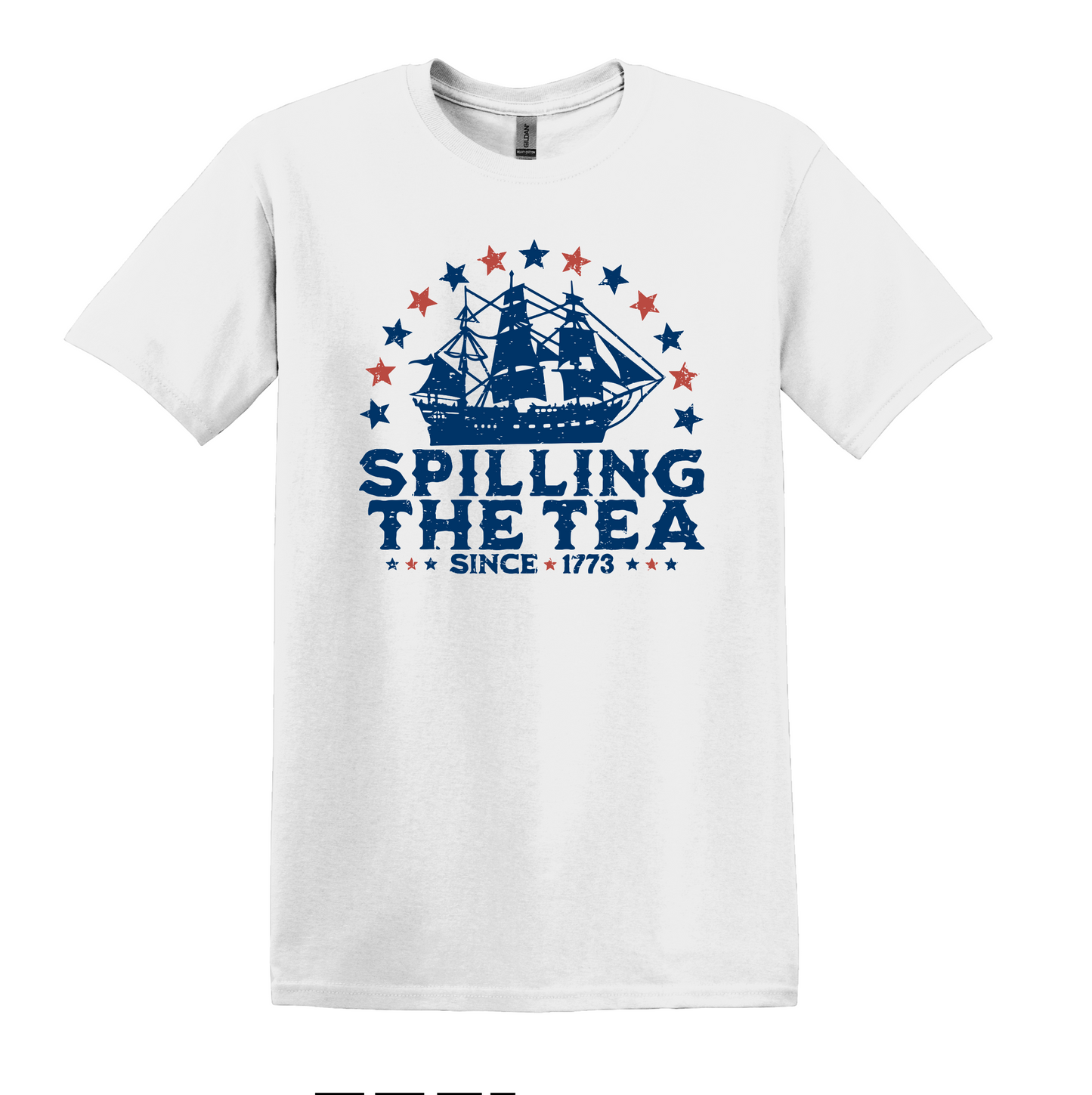 Spilling The Tea Since 1773 Shirt, Vintage Ship July 4th Tee, Unisex Patriotic Top