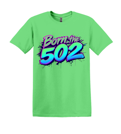 Born in the 502 Louisville, Kentucky Pride Shirt, Unisex Cotton Blend Graphic Tee