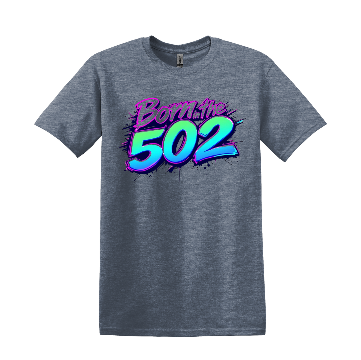 Born in the 502 Louisville, Kentucky Pride Shirt, Unisex Cotton Blend Graphic Tee
