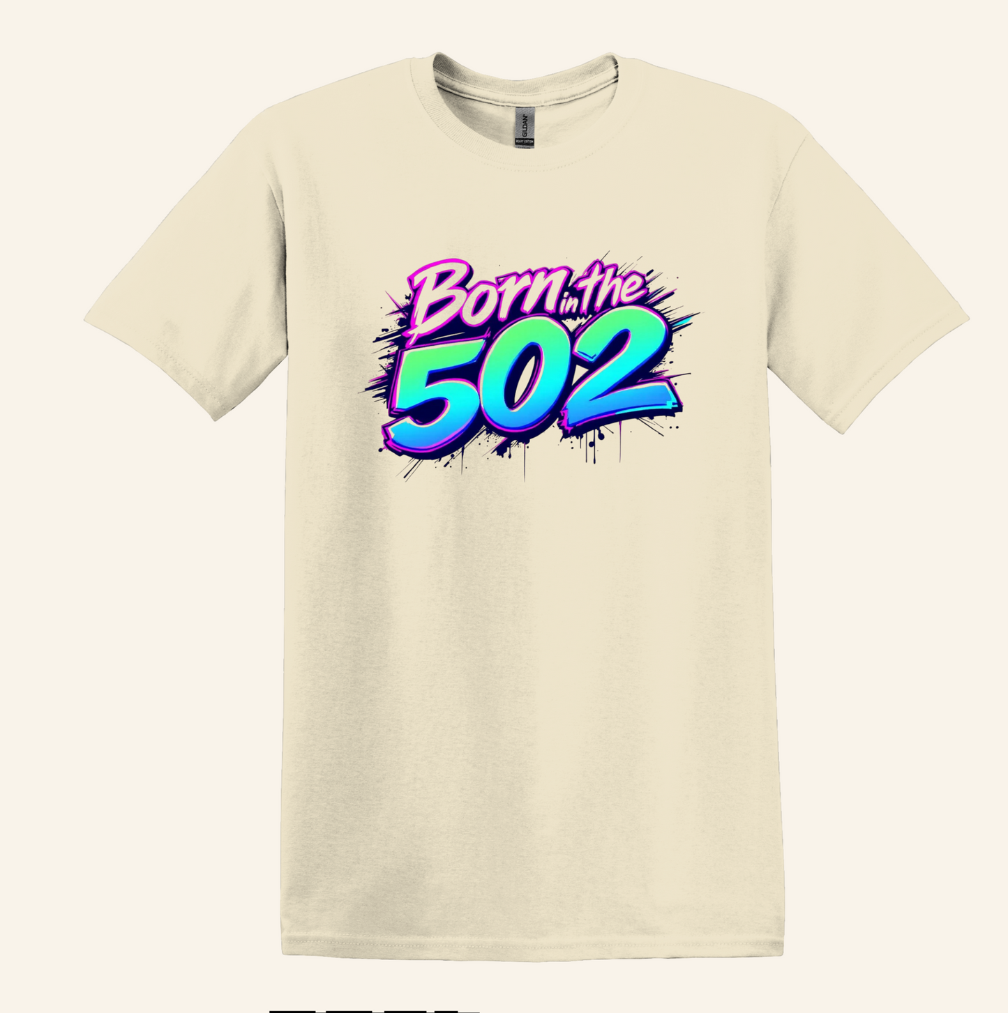Born in the 502 Louisville, Kentucky Pride Shirt, Unisex Cotton Blend Graphic Tee