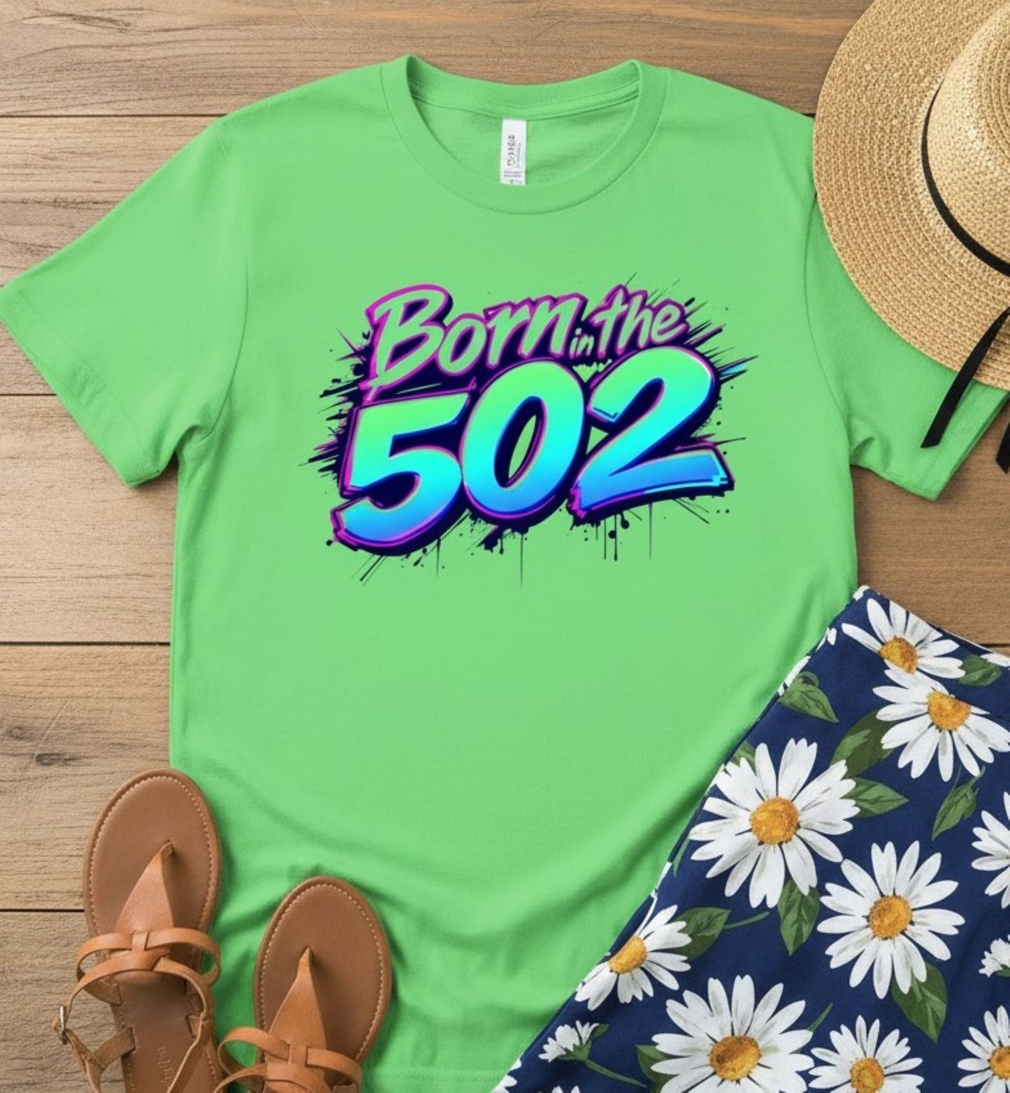 Born in the 502 Louisville, Kentucky Pride Shirt, Unisex Cotton Blend Graphic Tee