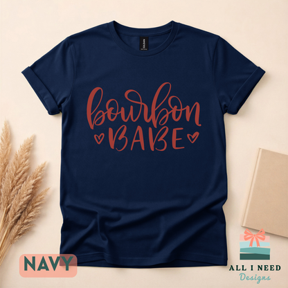 Bourbon Babe Kentucky Apparel, Bar Night Attire, Cocktail Enthusiast Gift, Weekend Wear