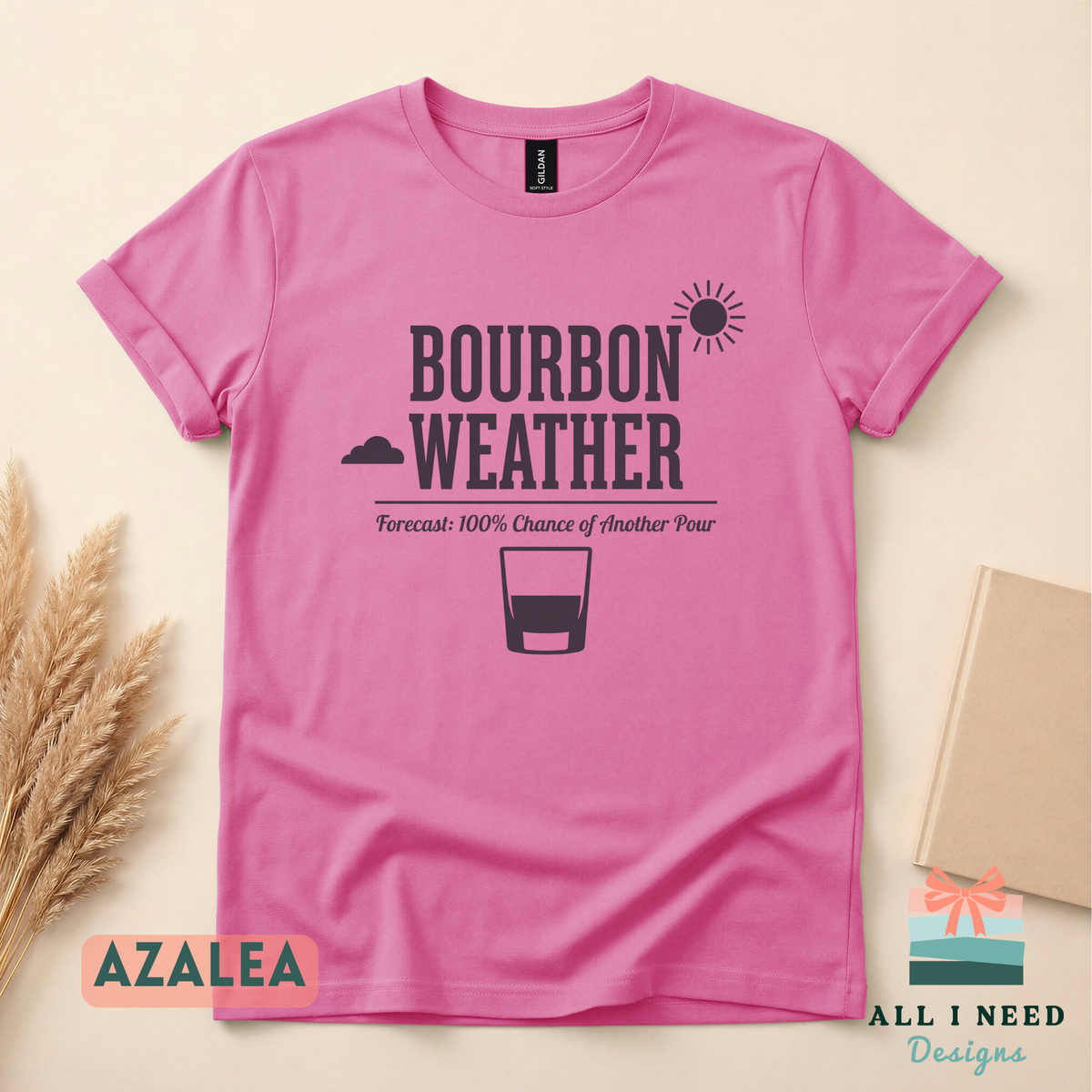 Cozy Bourbon Weather Sweatshirt for Fall, Sizes XS-3XL, whiskey humor