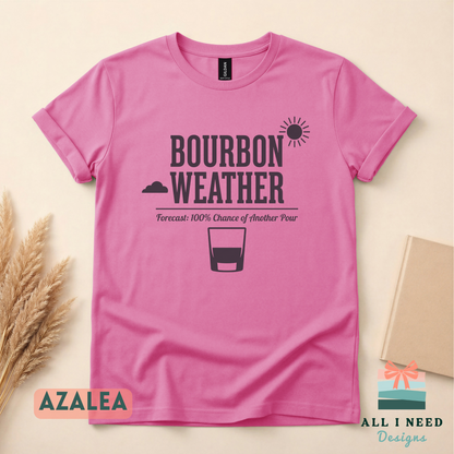Cozy Bourbon Weather Sweatshirt for Fall, Sizes XS-3XL, whiskey humor