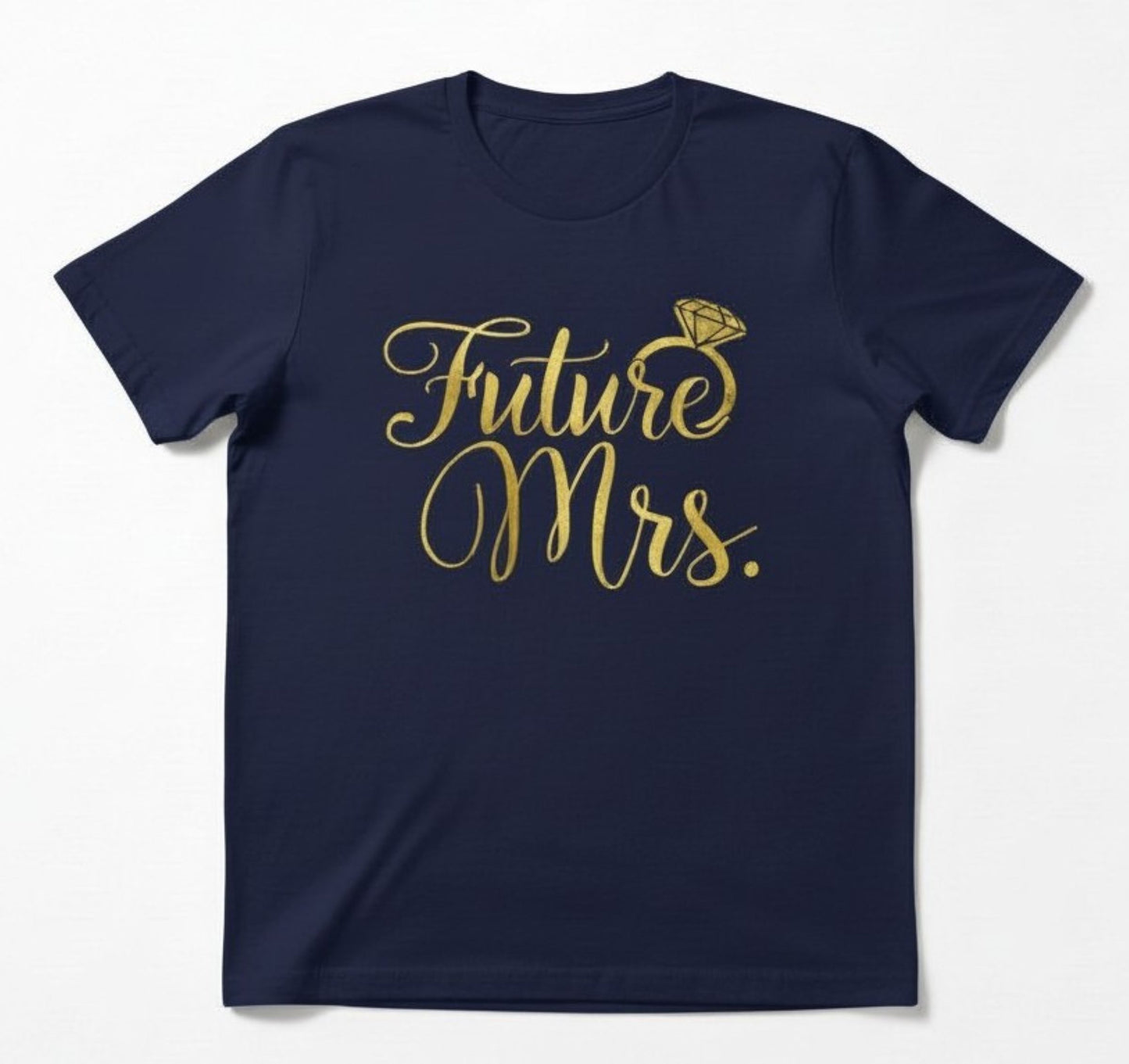Future Mrs. Glitter or Foil T-Shirt, Bridal Shower Bachelorette Party Top