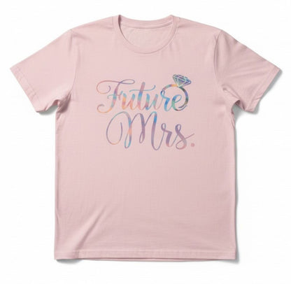 Future Mrs. Glitter or Foil T-Shirt, Bridal Shower Bachelorette Party Top