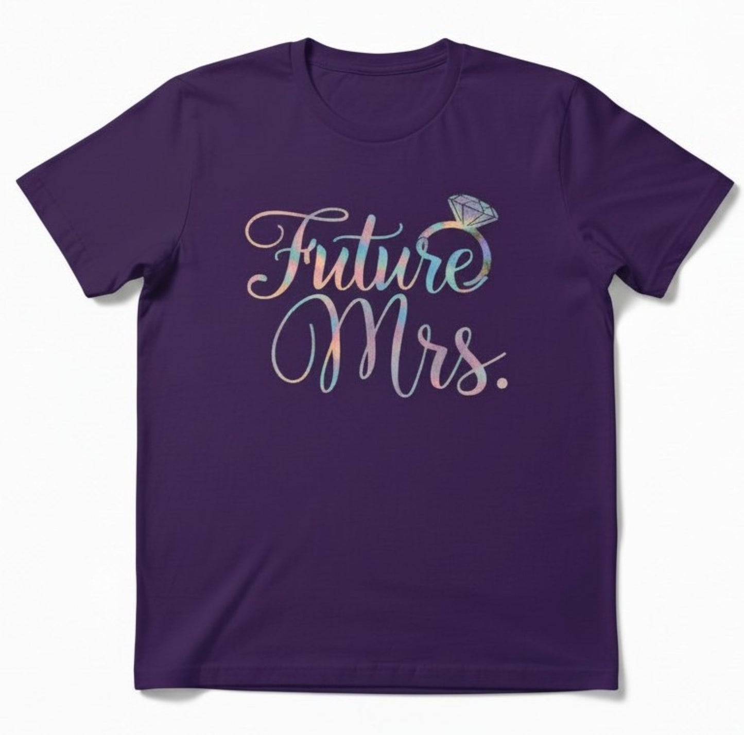 Future Mrs. Glitter or Foil T-Shirt, Bridal Shower Bachelorette Party Top