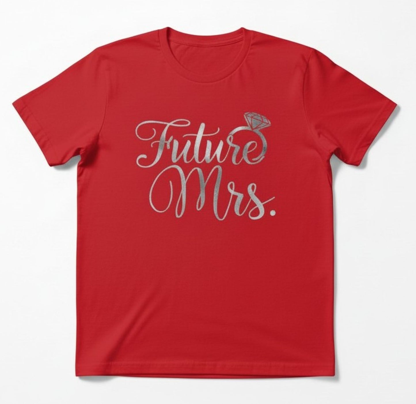 Future Mrs. Glitter or Foil T-Shirt, Bridal Shower Bachelorette Party Top