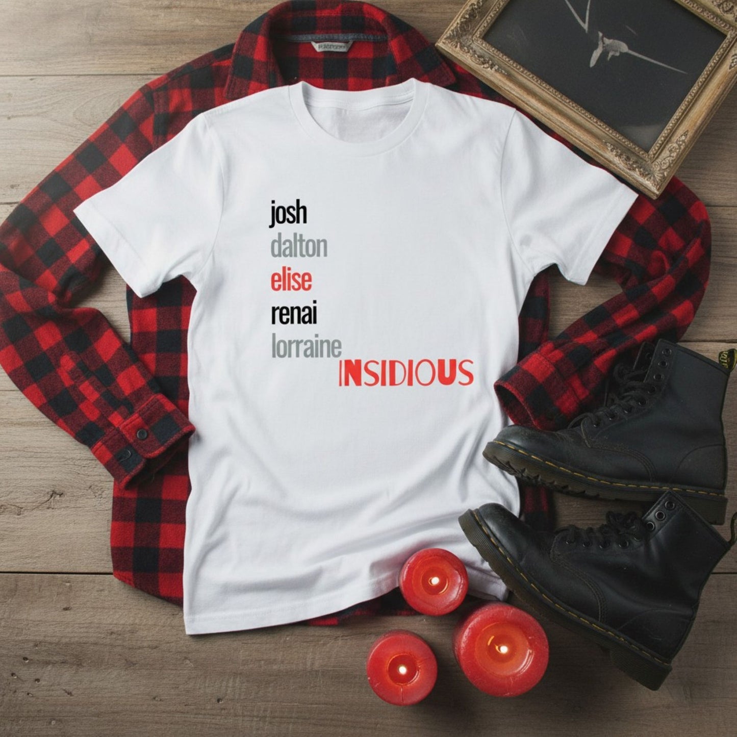 Insidious Character Names Horror Fan Tee, Unisex Binge Watching Shirt