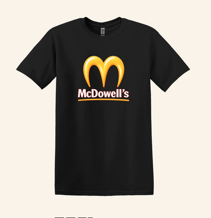 McDowell's Parody T-Shirt, 80s Coming to America Humor Tee