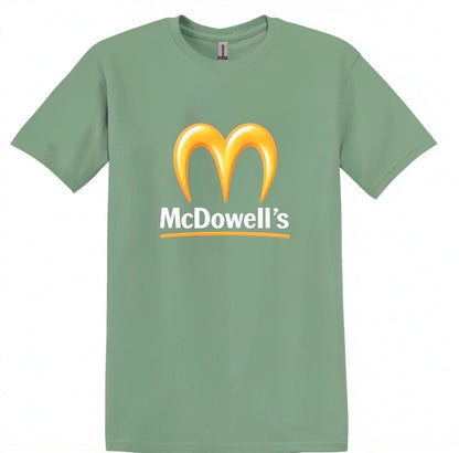 McDowell's Parody T-Shirt, 80s Coming to America Humor Tee