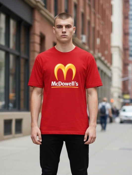 McDowell's Parody T-Shirt, 80s Coming to America Humor Tee