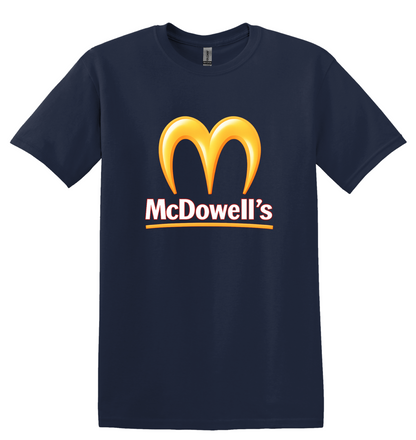McDowell's Parody T-Shirt, 80s Coming to America Humor Tee