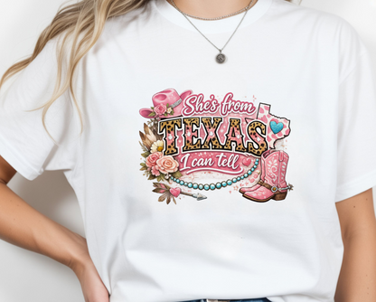 Texas Graphic Tee, Pink Cowboy Boots, Country Concert Shirt, Western Cowgirl Style