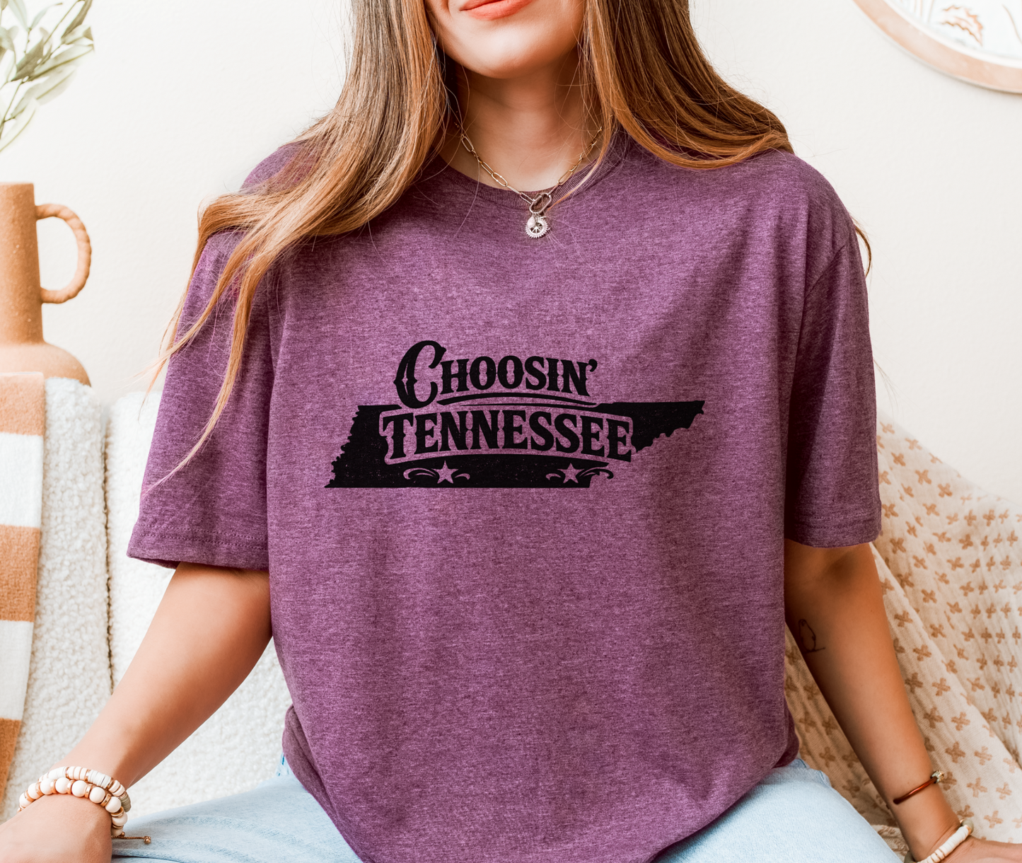 Choosin' Tennessee State Pride T-Shirt, Vintage Western Graphic Tee
