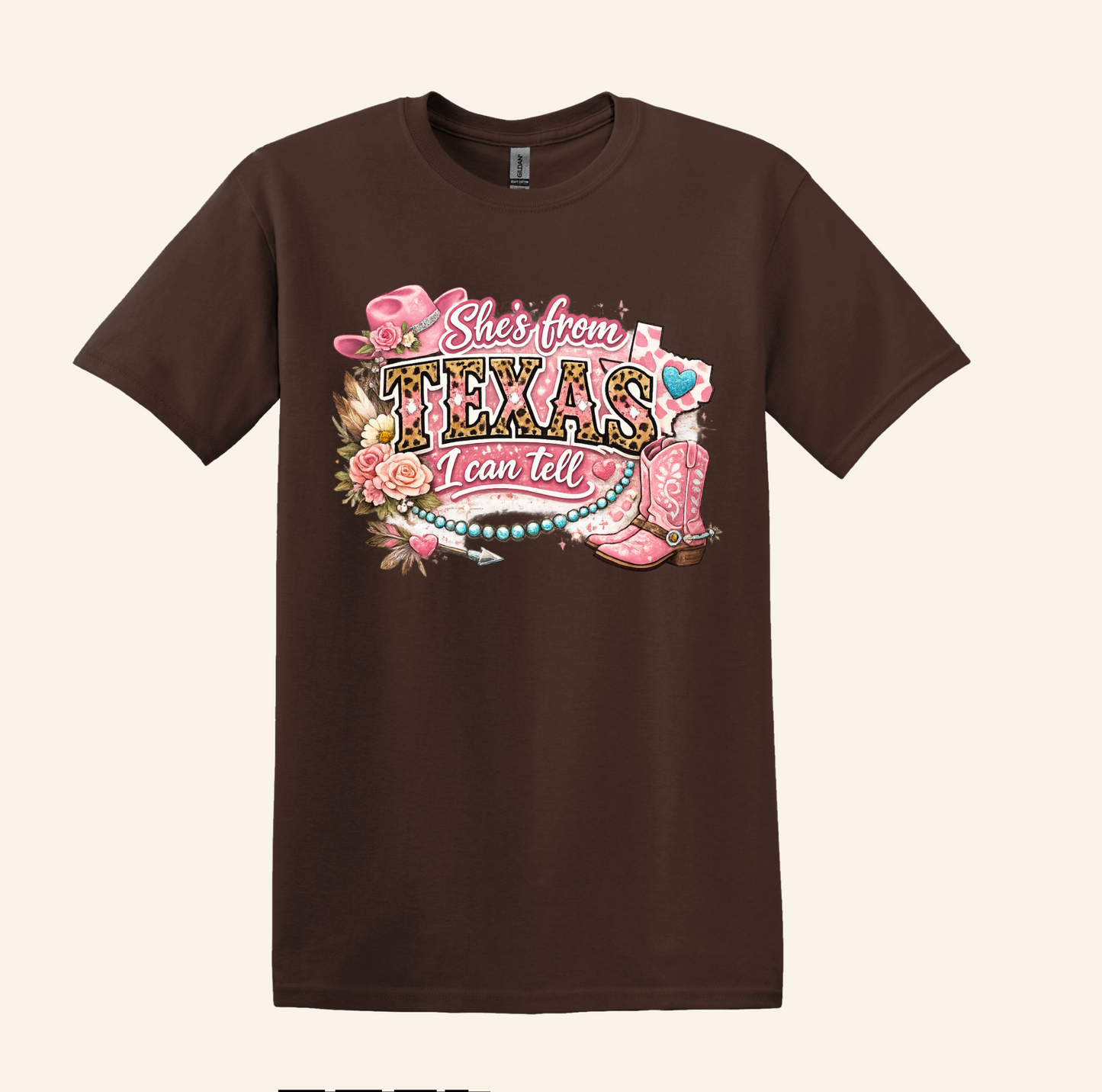 Texas Graphic Tee, Pink Cowboy Boots, Country Concert Shirt, Western Cowgirl Style