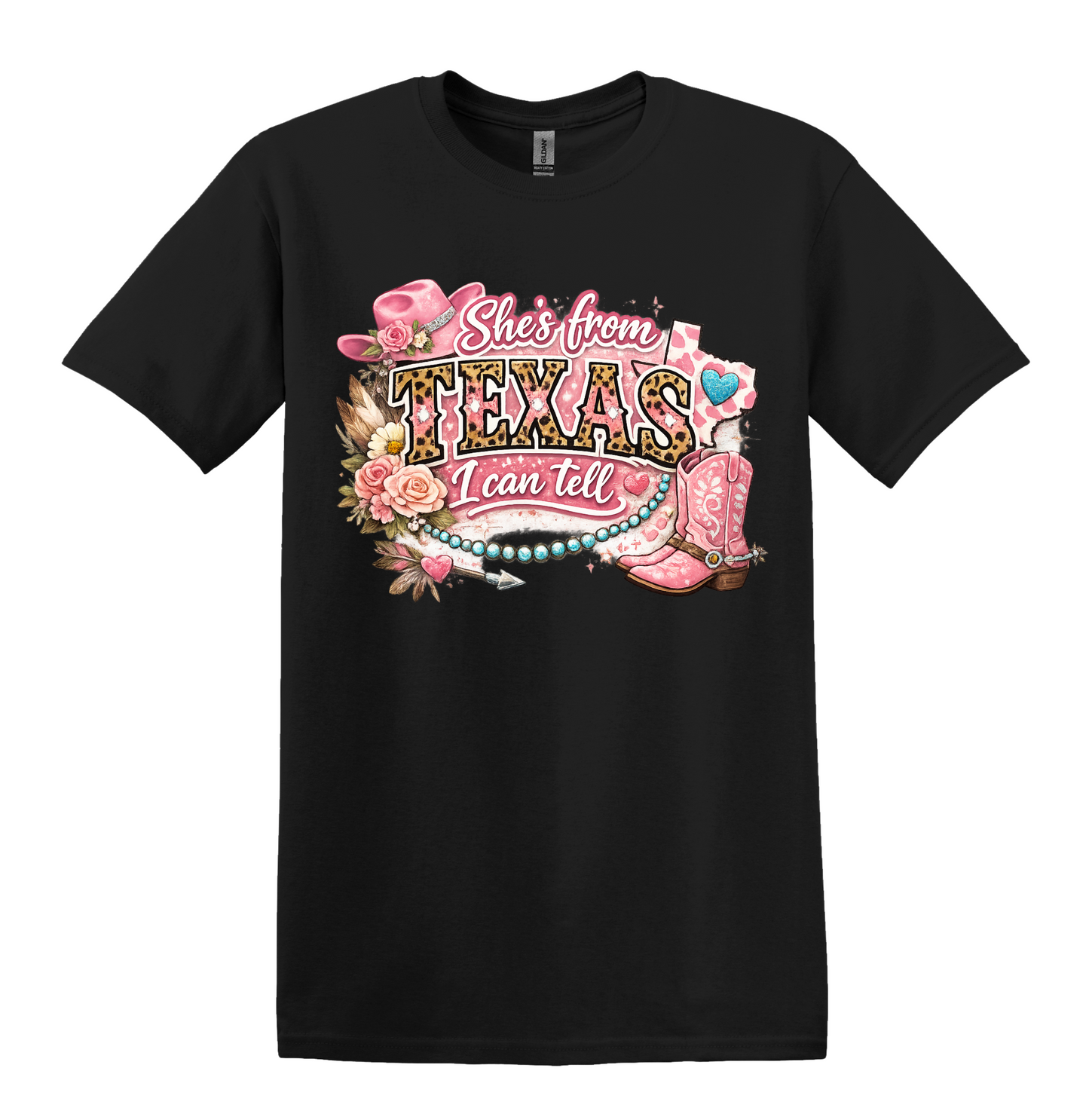 Texas Graphic Tee, Pink Cowboy Boots, Country Concert Shirt, Western Cowgirl Style
