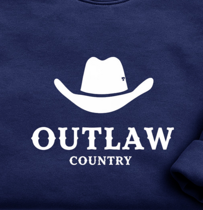 Outlaw Country Cowboy Hat Graphic Tee, Retro 70s Western Shirt