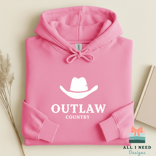Outlaw Country Cowboy Hat Graphic Tee, Retro 70s Western Shirt