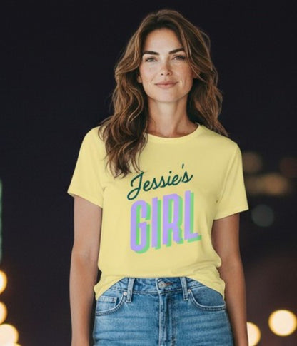 Jessie's Girl Retro Lyric Shirt, 80s Pastel Concert Tee, Sweatshirt, Hoodie