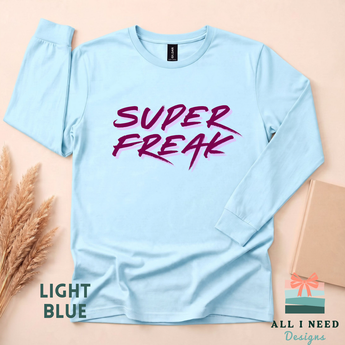 Super Freak 80s Retro Lyric Tee, Bold Neon Script Unisex Shirt
