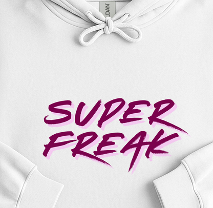 Super Freak 80s Retro Lyric Tee, Bold Neon Script Unisex Shirt