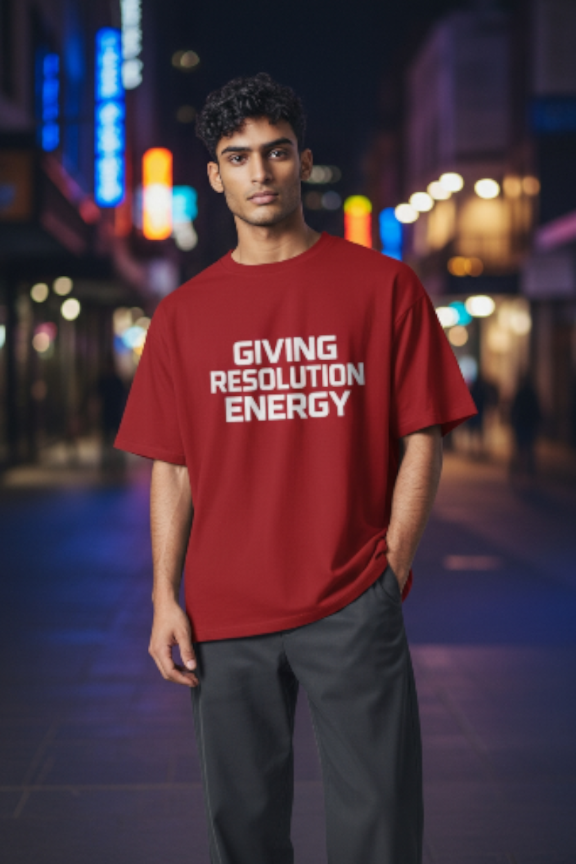 Giving Resolution Energy T-Shirt – Motivational Graphic Tee
