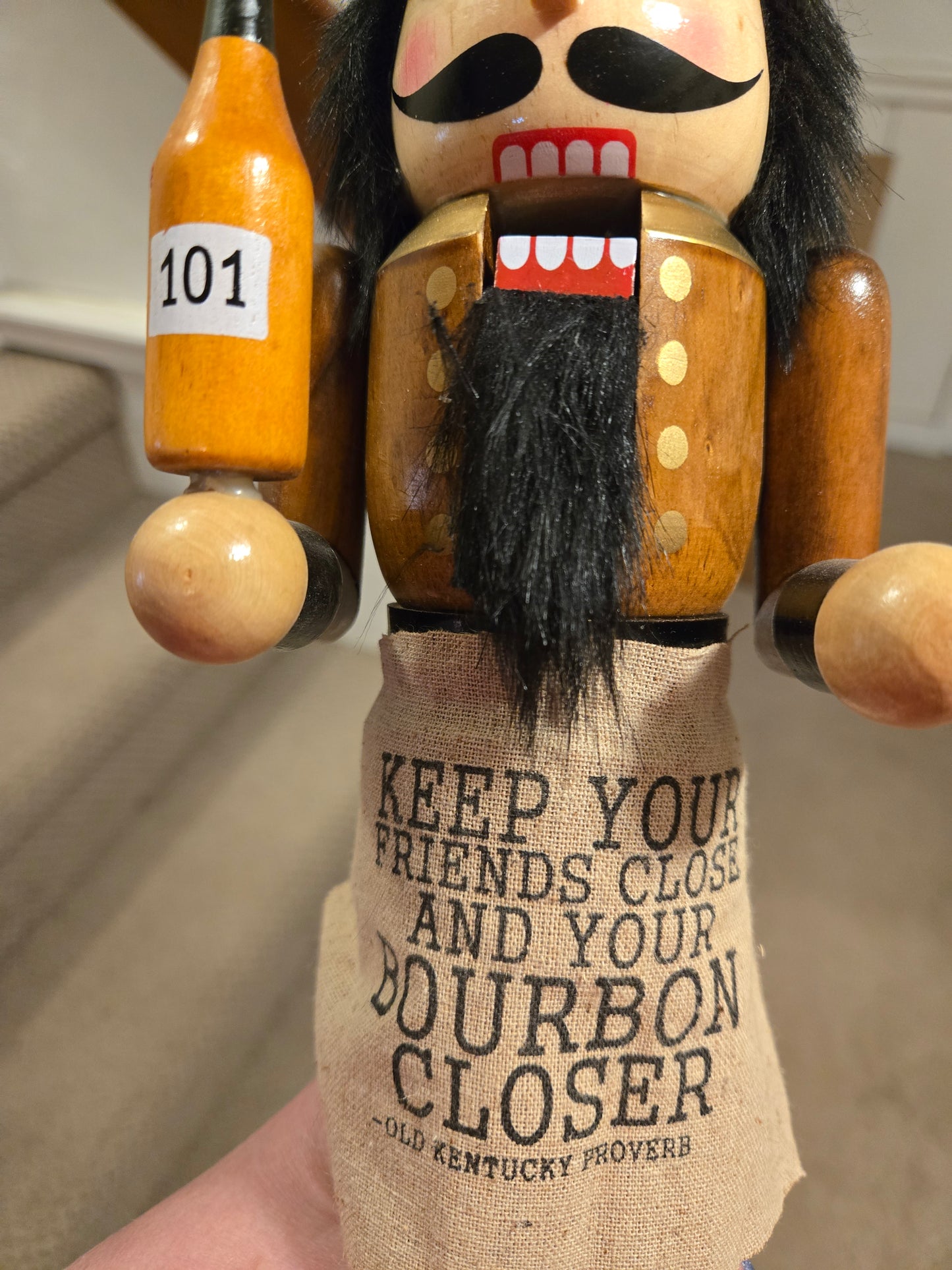 14” Bourbon Nutcracker – Single Barrel, Kentucky Bourbon Decor