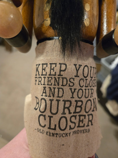 14” Bourbon Nutcracker – Single Barrel, Kentucky Bourbon Decor