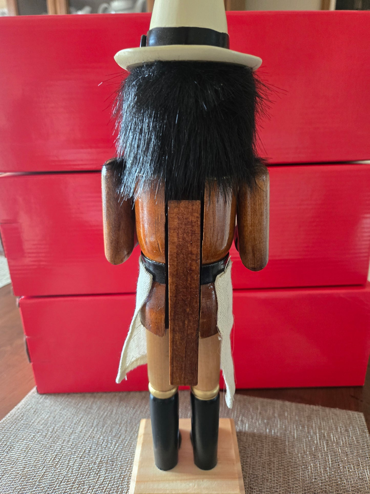Cigar Nutcracker Decor, 14" Wooden Nutcracker Figure, Cigar Lounge Christmas Decoration, Gift for Cigar Lover