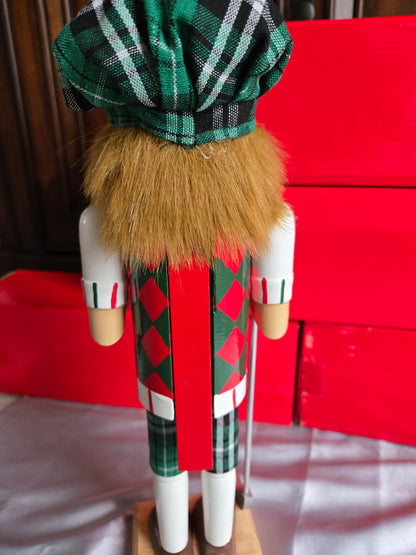 Golf Nutcracker | 14" Plaid Hat & Argyle Outfit