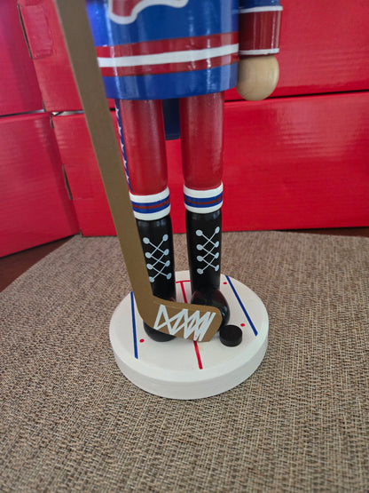 USA Hockey Nutcracker | Red White Blue Christmas Decor | Sports Figure