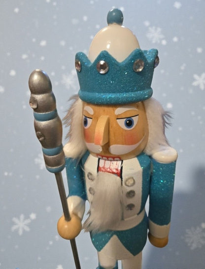 Mermaid King Nutcracker 14 Inch | Coastal Christmas | Nautical Nutcracker | Beach Decor