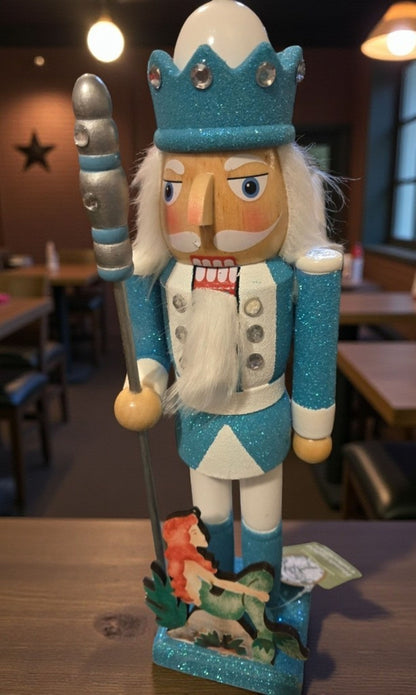 Mermaid King Nutcracker 14 Inch | Coastal Christmas | Nautical Nutcracker | Beach Decor