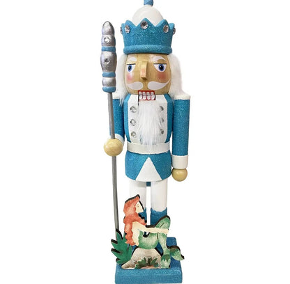 Mermaid King Nutcracker 14 Inch | Coastal Christmas | Nautical Nutcracker | Beach Decor