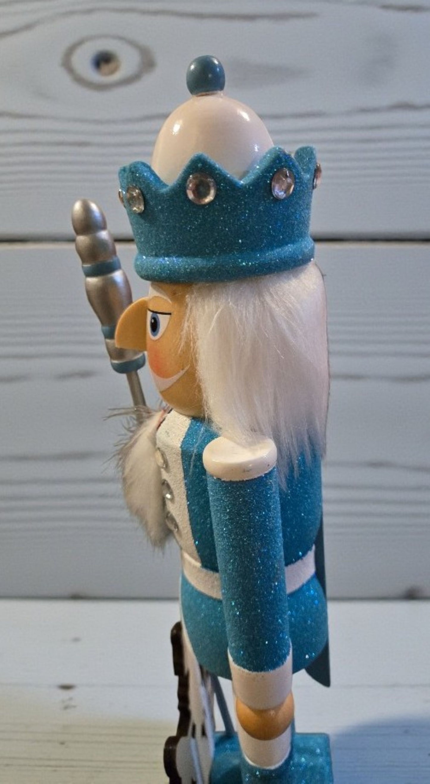 Mermaid King Nutcracker 14 Inch | Coastal Christmas | Nautical Nutcracker | Beach Decor