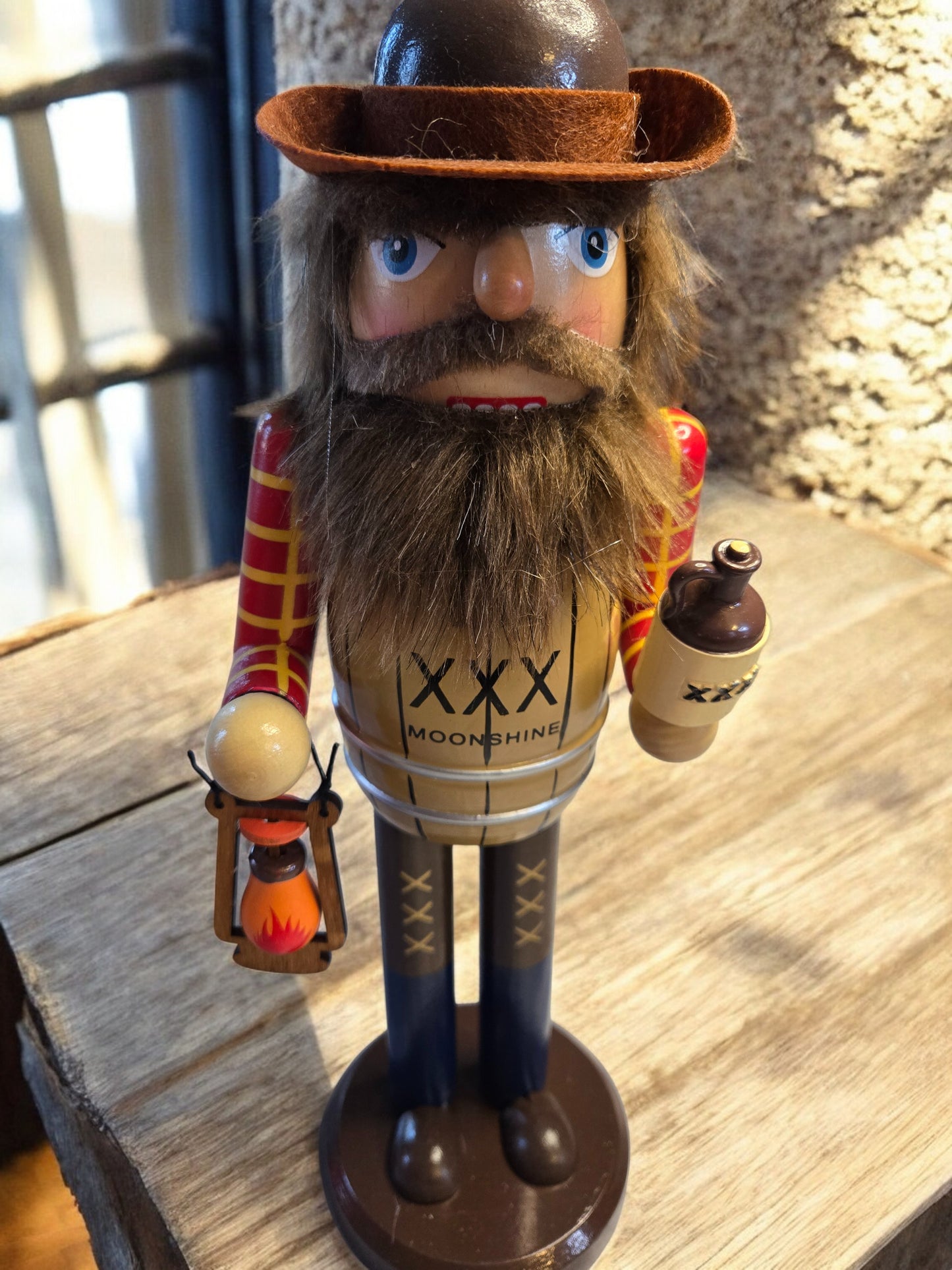 Moonshine Nutcracker – Rustic Appalachian Decor for home