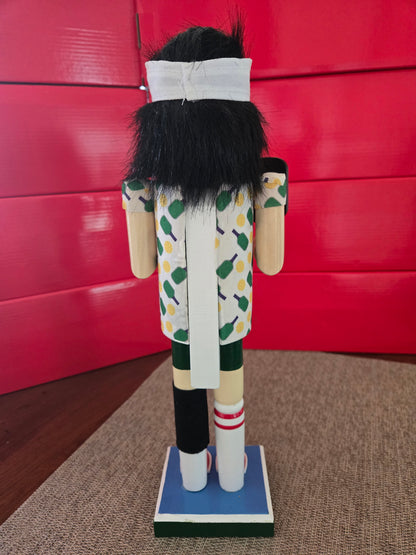 14-Inch Pickleball Nutcracker | Sports Holiday Decor, Paddle, Ball Details