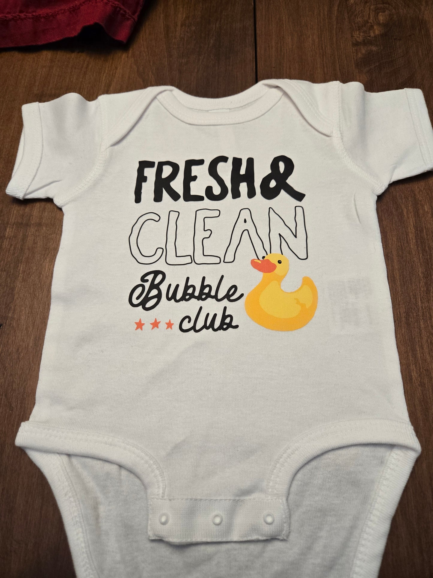 Fresh & Clean Bubble Club Baby Bodysuit – Rabbit Skins® Onesie Newborn 6M 12M 18M – Multiple Colors