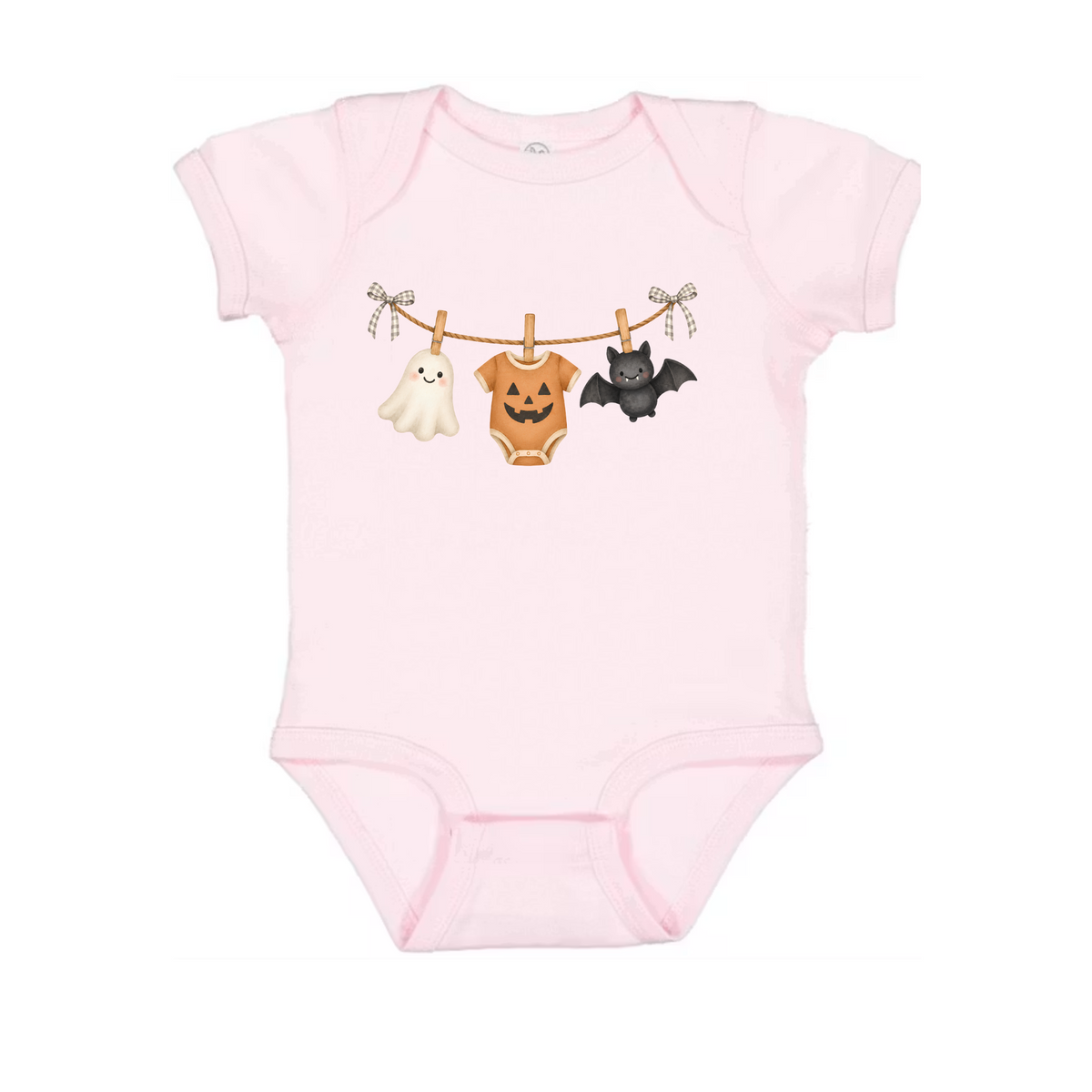 Baby Halloween Bodysuit, Ghost Pumpkin Bat Cotton Onesie, First Fall Photo Prop