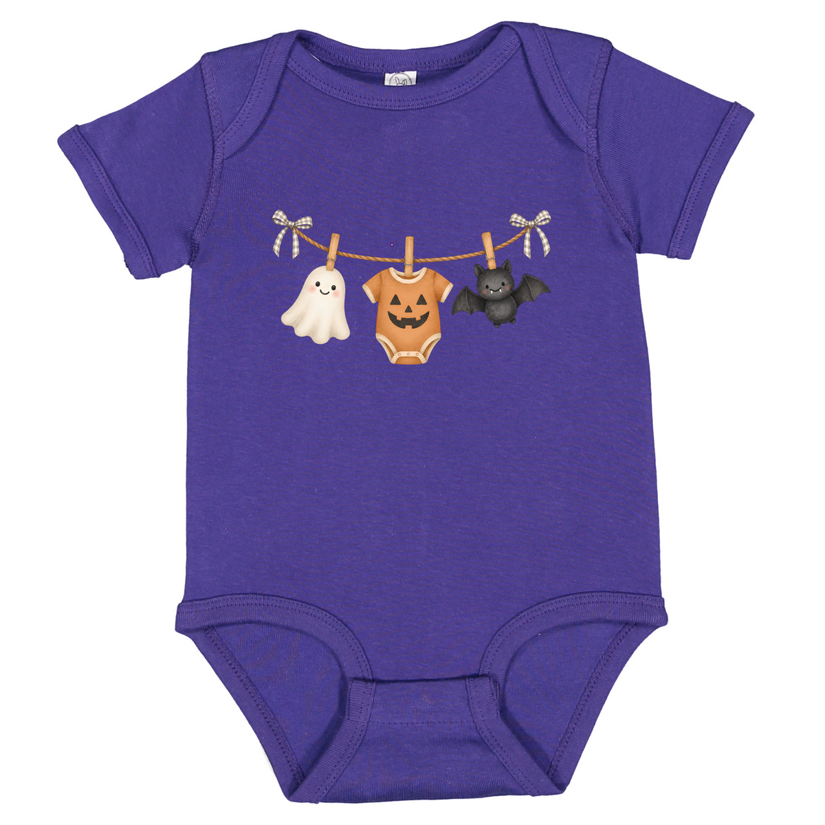 Baby Halloween Bodysuit, Ghost Pumpkin Bat Cotton Onesie, First Fall Photo Prop