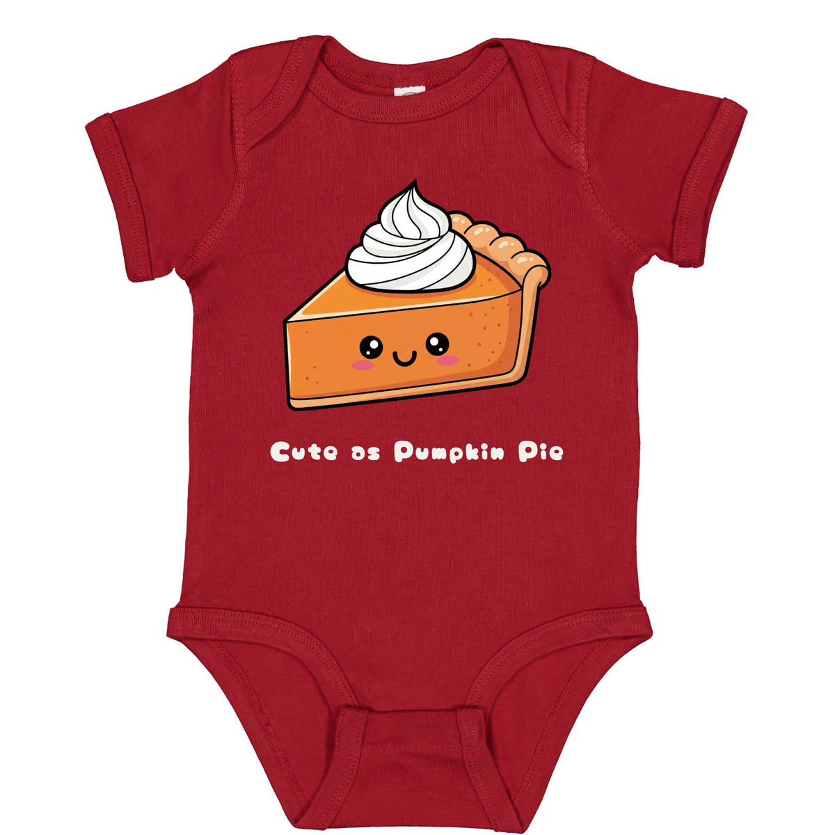 First Thanksgiving Pumpkin Pie Onesie, Baby Holiday Outfit (Sizes Newborn-18M)