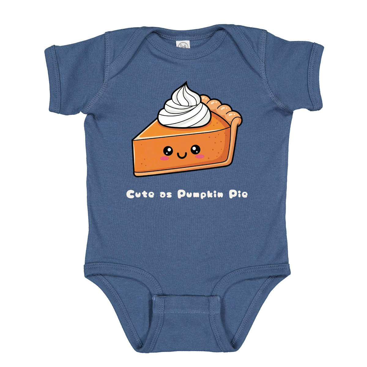 First Thanksgiving Pumpkin Pie Onesie, Baby Holiday Outfit (Sizes Newborn-18M)