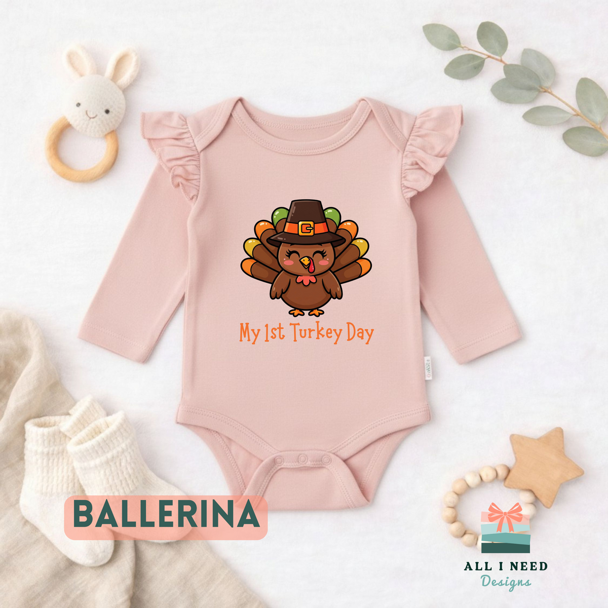 Turkey Infant One Piece Outfit, my first Turkey Day onesie, fall photos