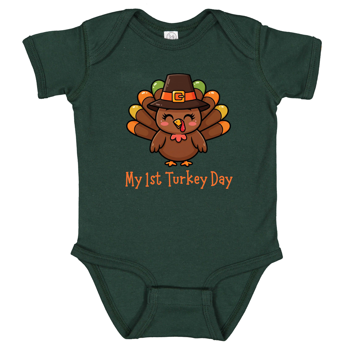 Turkey Infant One Piece Outfit, my first Turkey Day onesie, fall photos