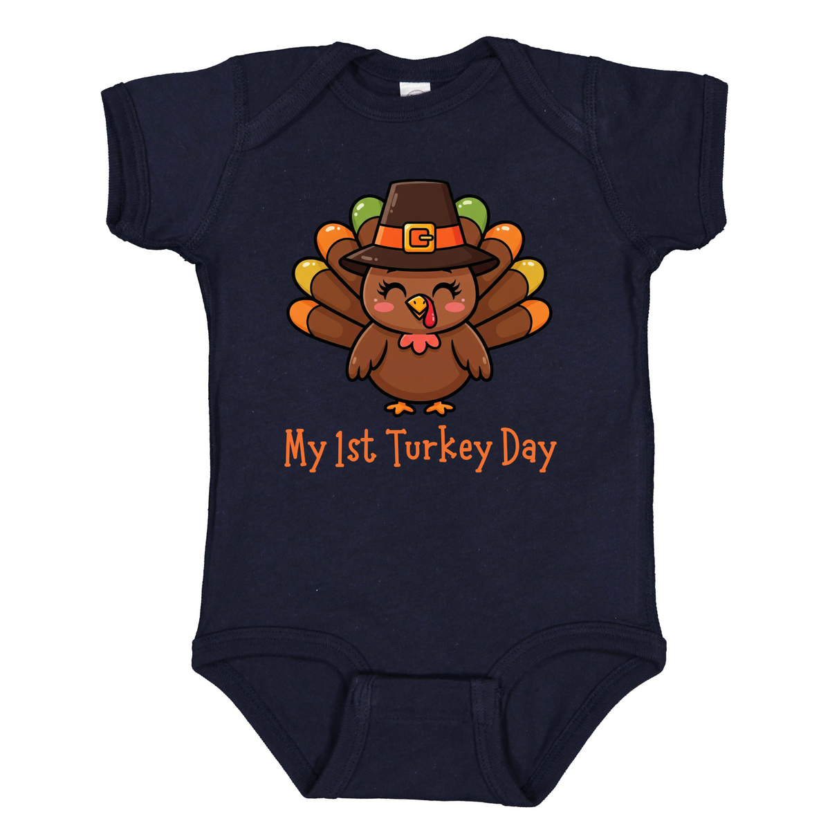 Turkey Infant One Piece Outfit, my first Turkey Day onesie, fall photos